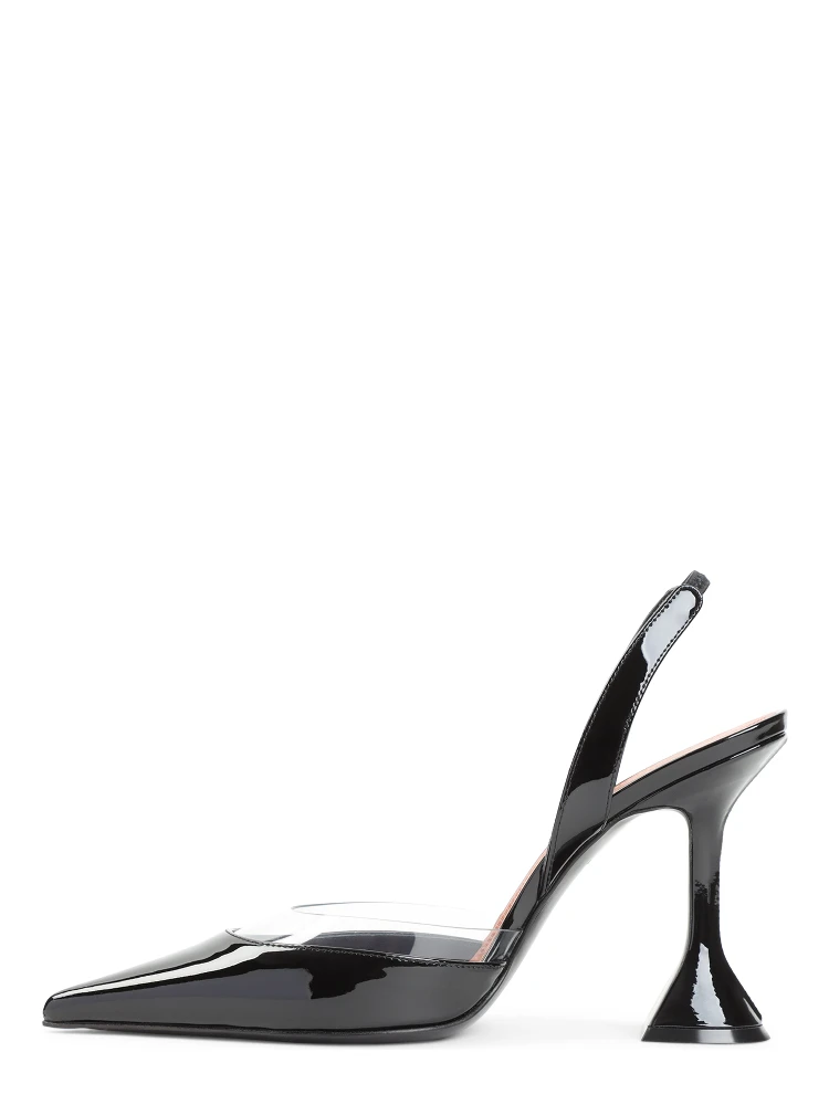 Amina Muaddi Lara Sling 95 Patent Pvc alternative