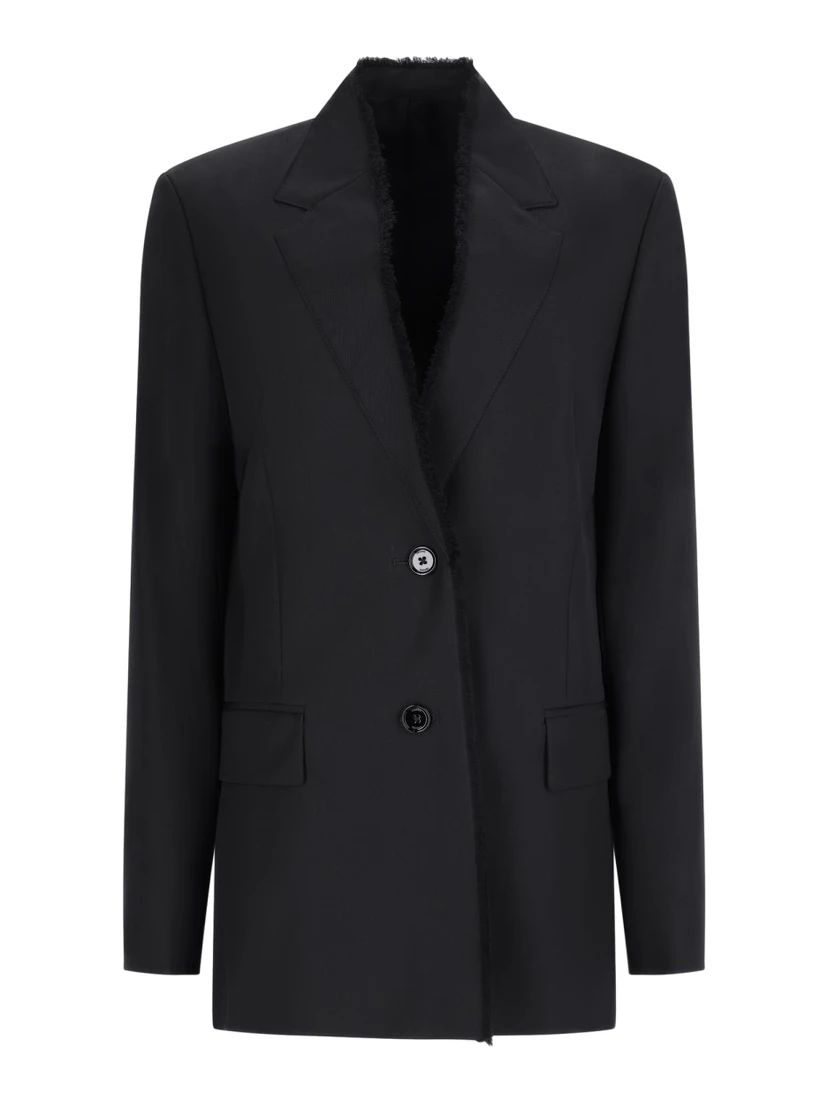 Blazer in Misto Lana