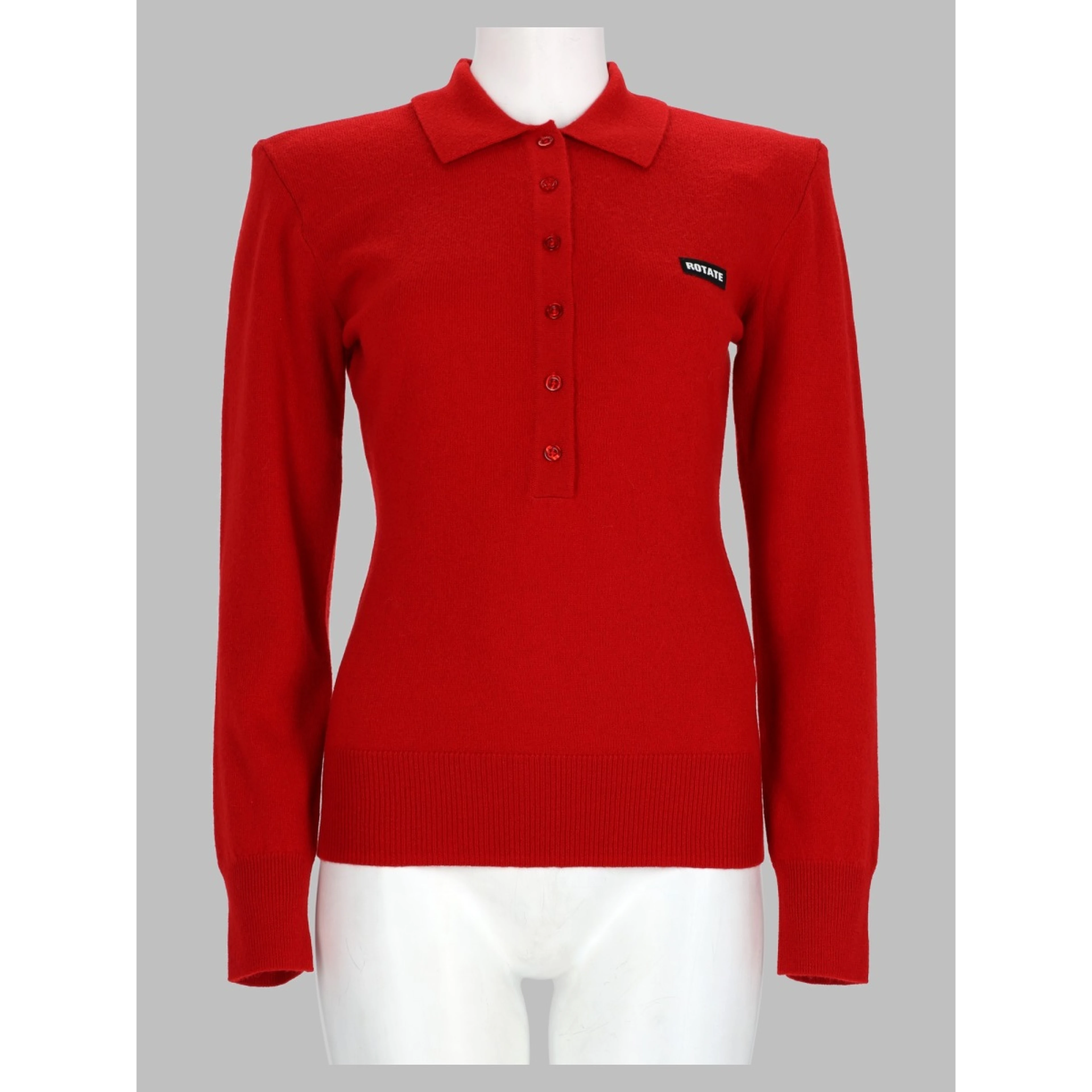 Polo In Maglia Di Lana Merino e Cashmere