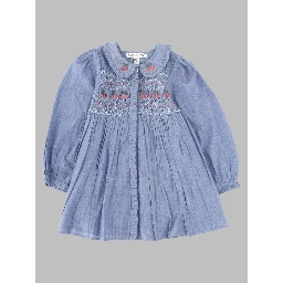 robe smockee chambray