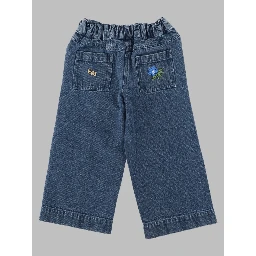 pantalon denim brode