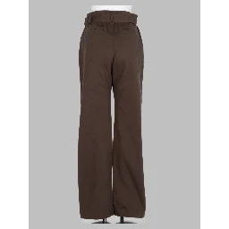 Pantalone Barrel in Misto Twill di Cotone