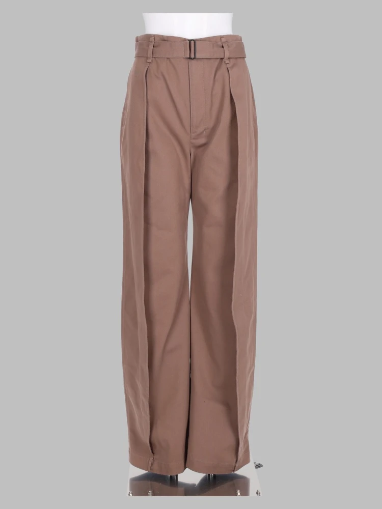 Pantalone Barrel in ​​Misto Twill di Cotone