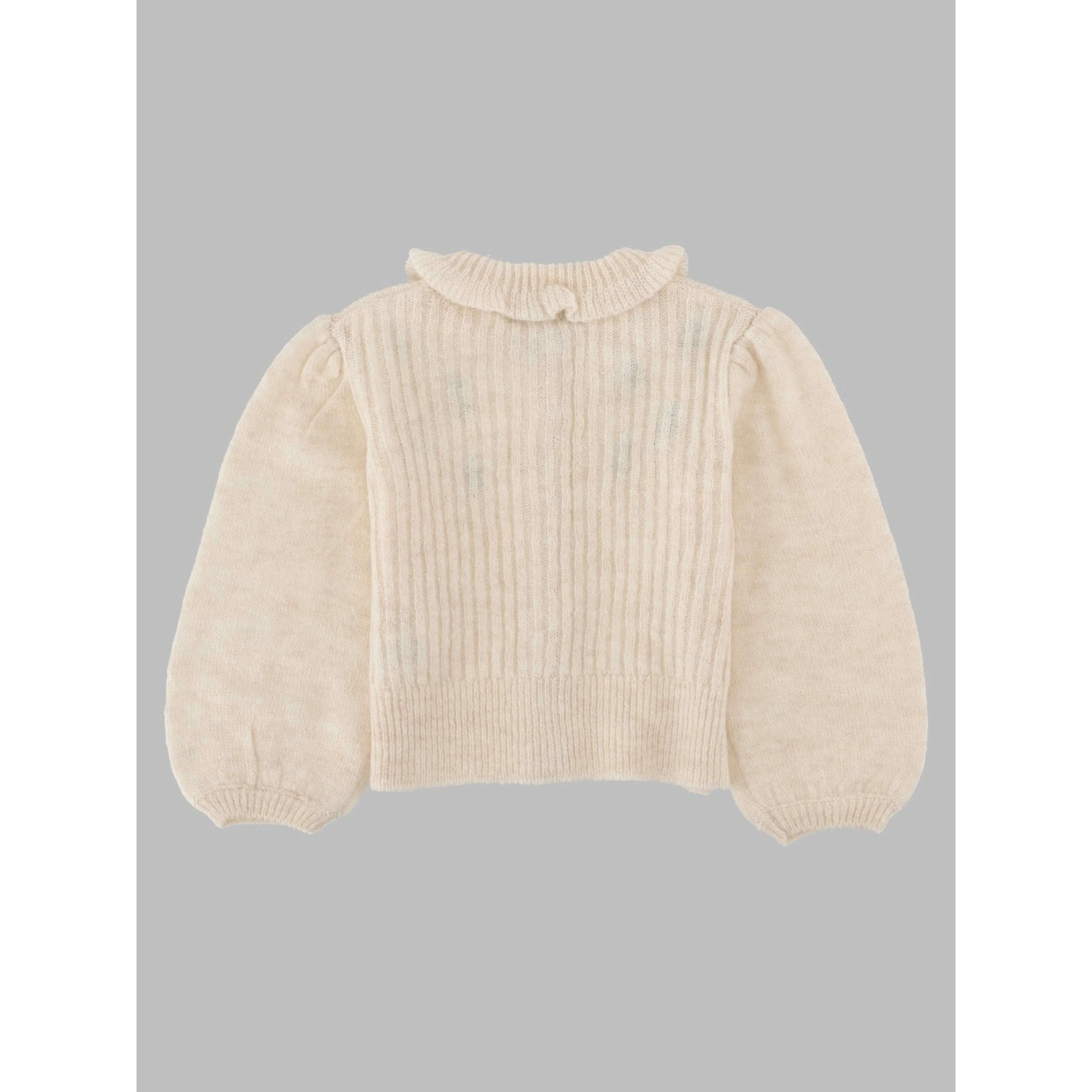 Cardigan Con Colletto E Dettagli Ricamati