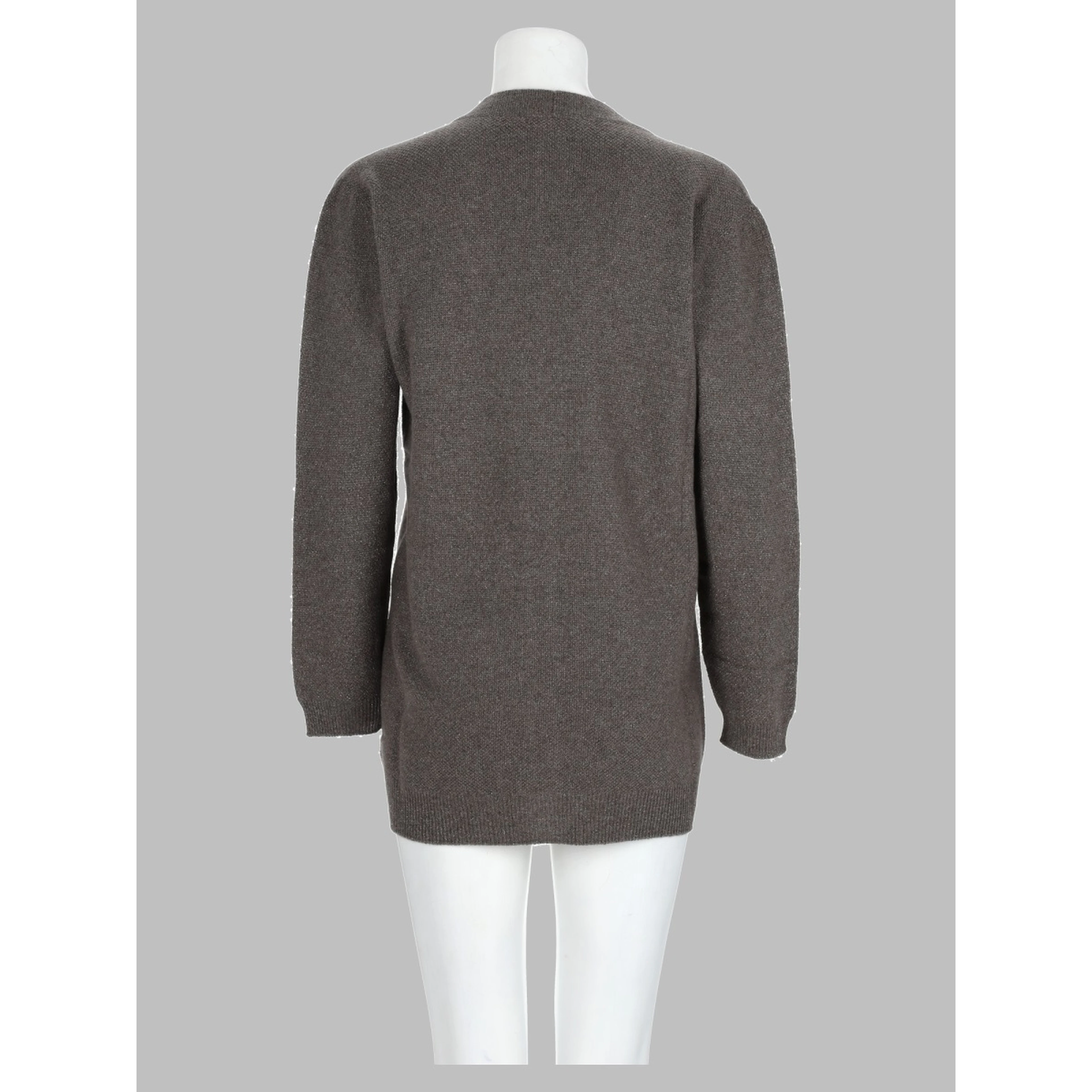 Cardigan In Lana Misto Seta e Cashmere