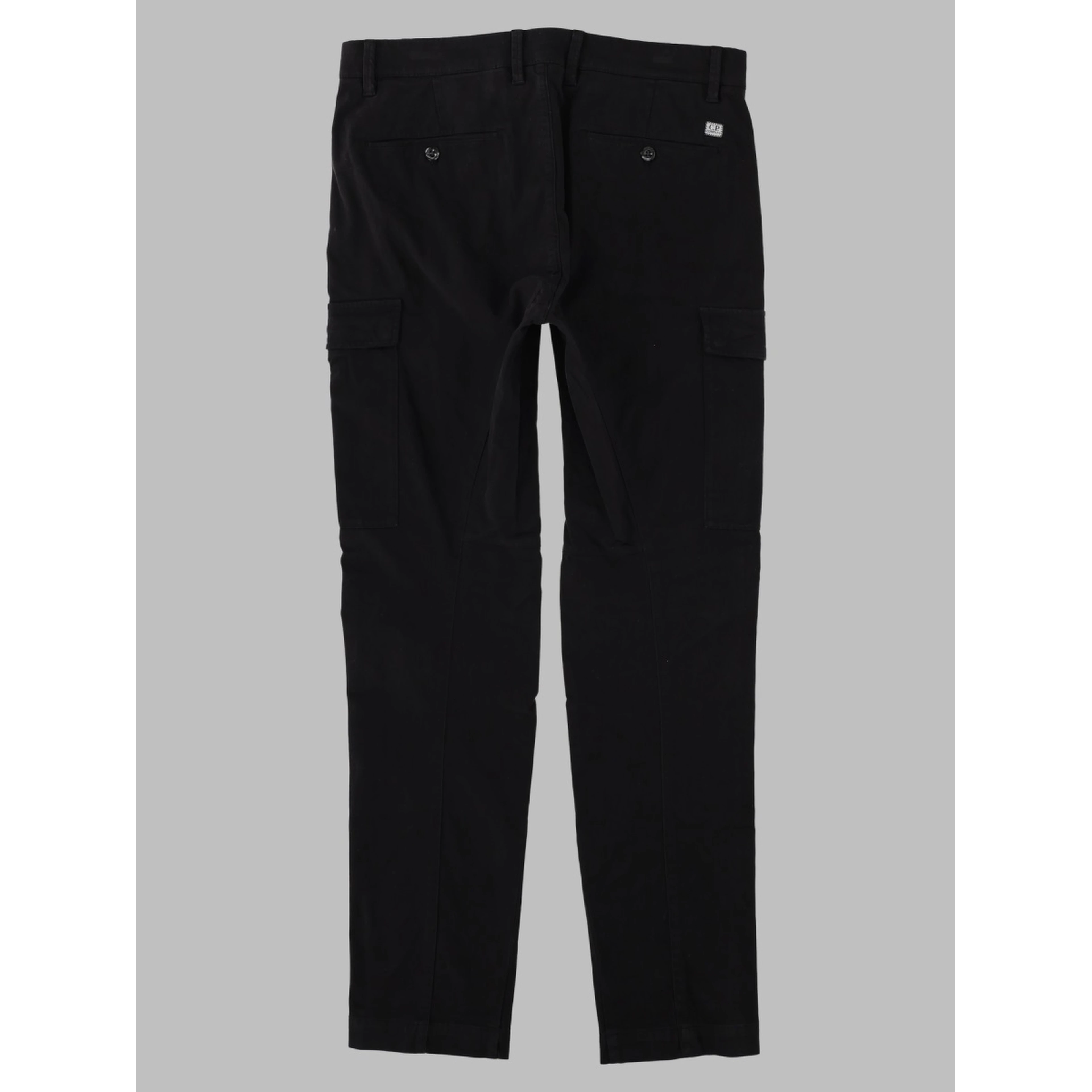 Pantalone Cargo in Raso di Cotone Stretch