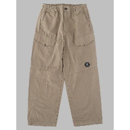 Pantalone Cargo in Raso di Cotone Stretch