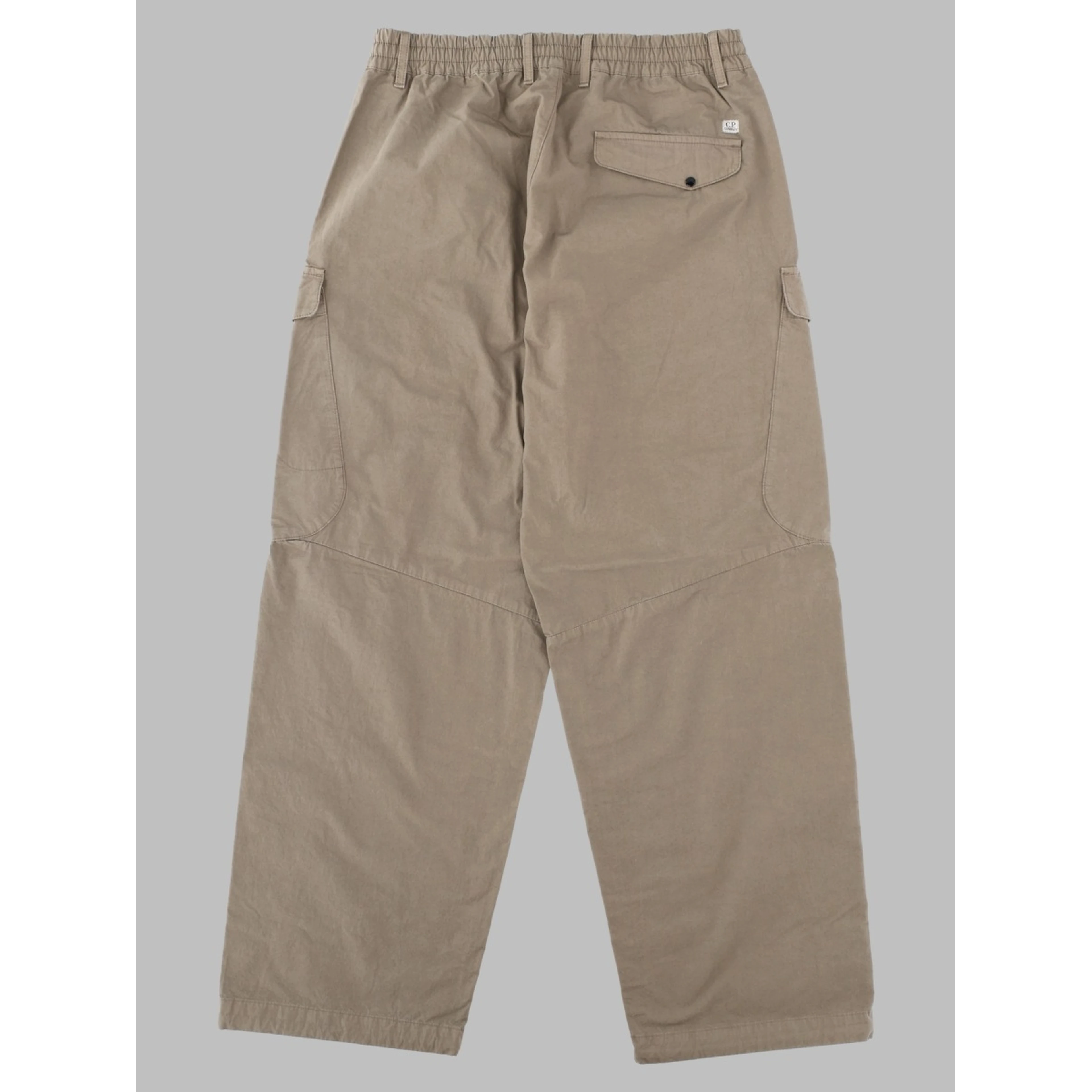 Pantalone Cargo in Raso di Cotone Stretch
