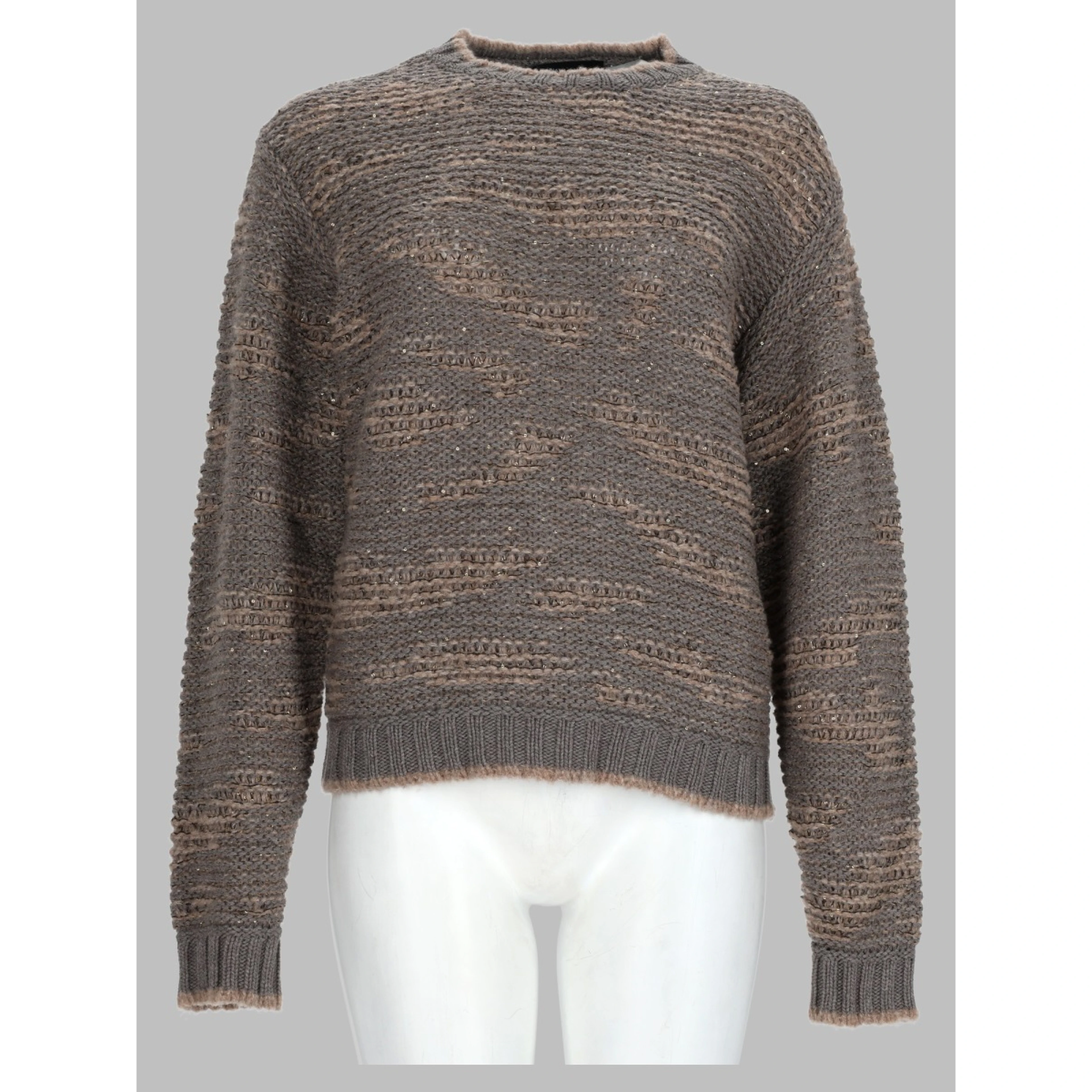 Maglia In Misto Lana Con Paillettes