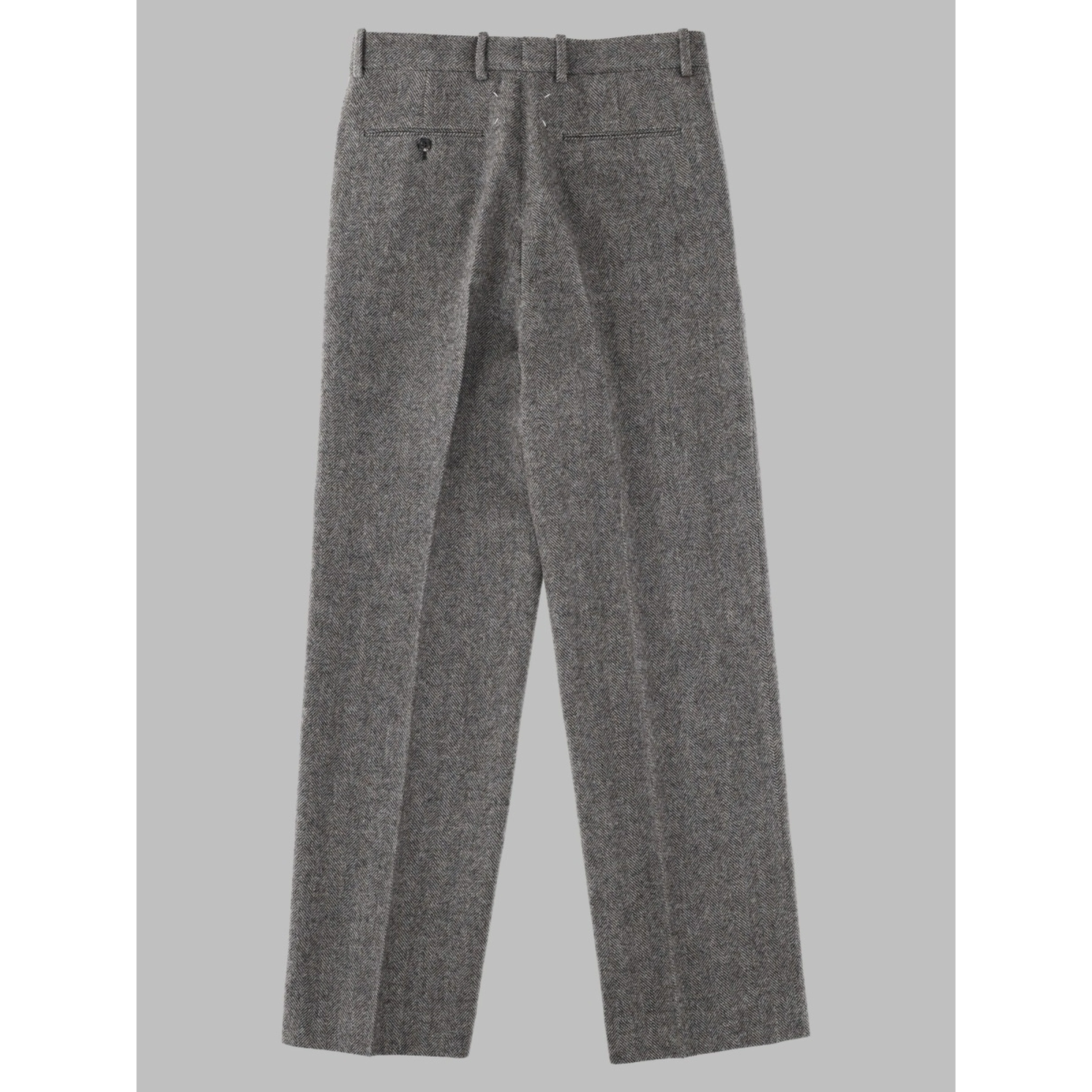 Pantalone in Lana a Spina di Pesce