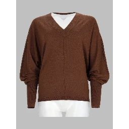 Maglia In Lana Con Scollo a V