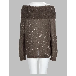 Maglia In Misto Cashmere Con Paillettes