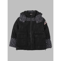 sg checkered padded jacket
black