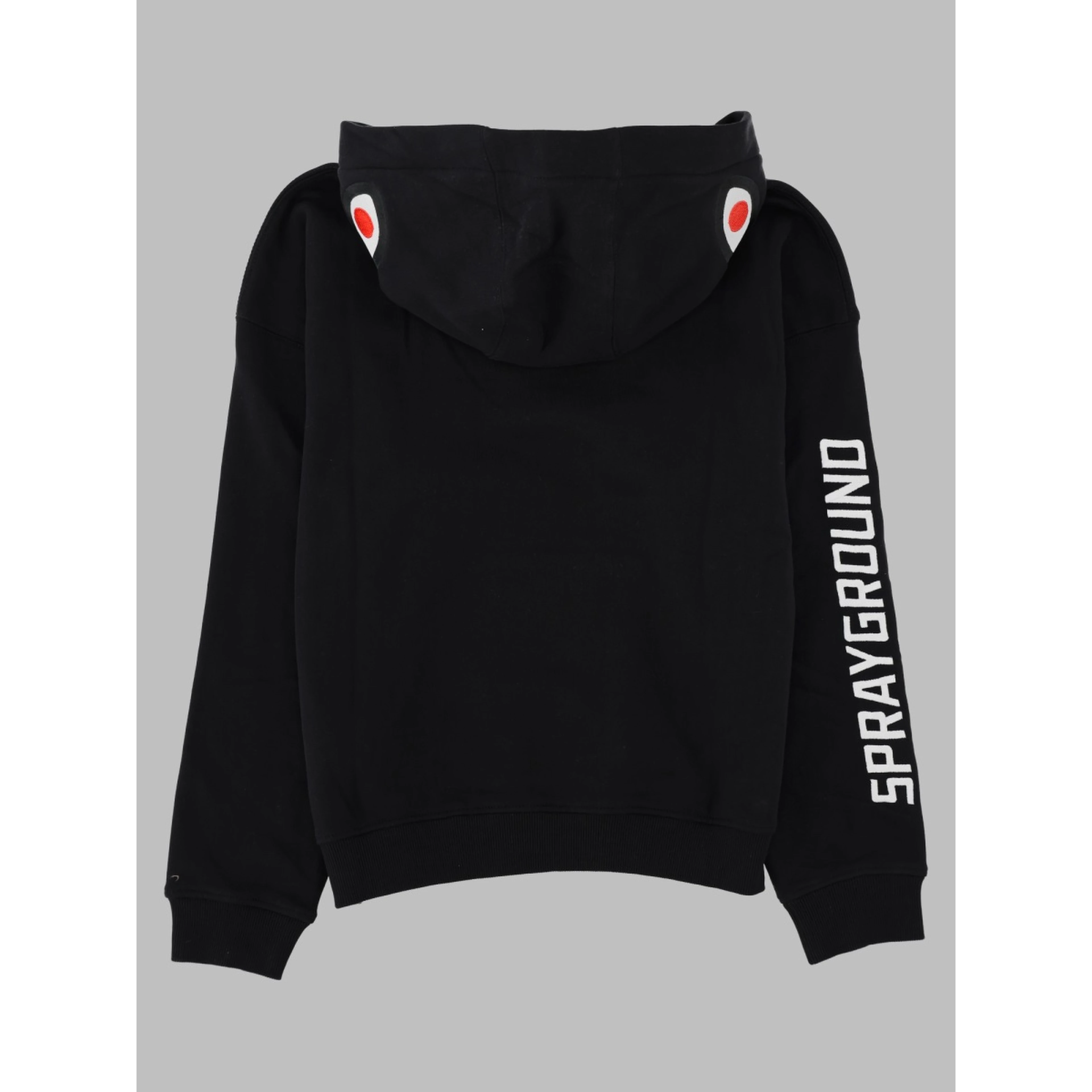 shark over hoodie black