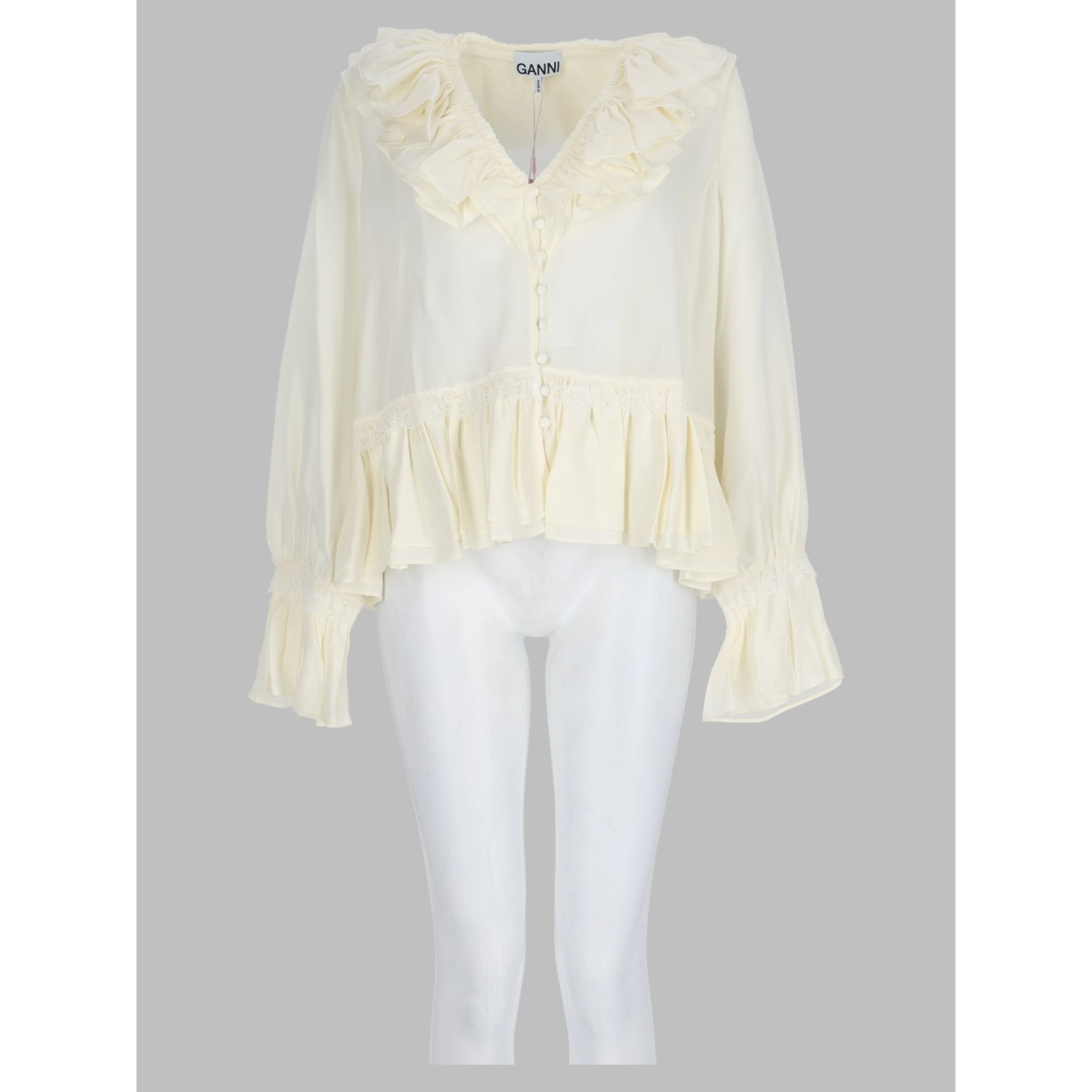 Blusa Con Balze
