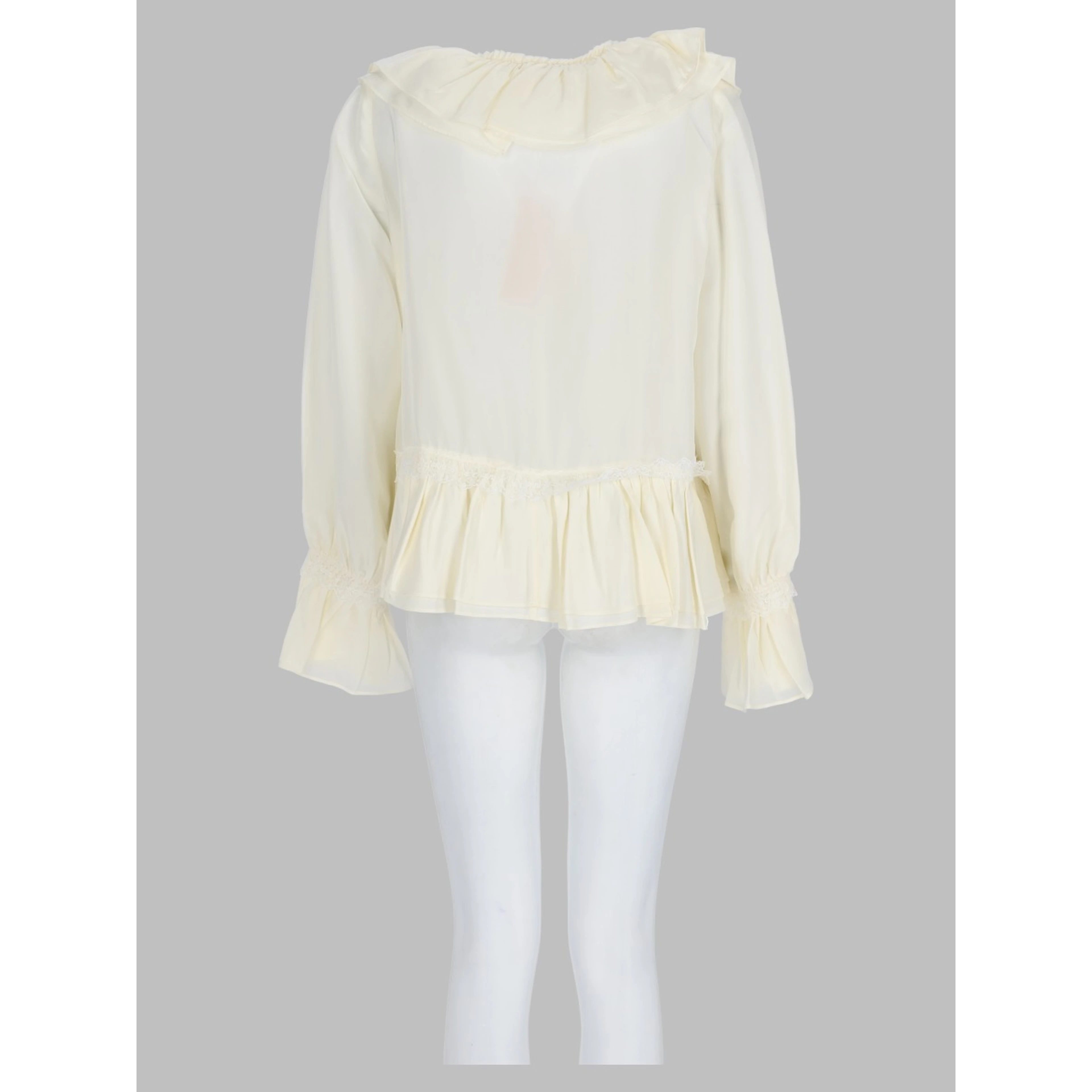 Blusa Con Balze