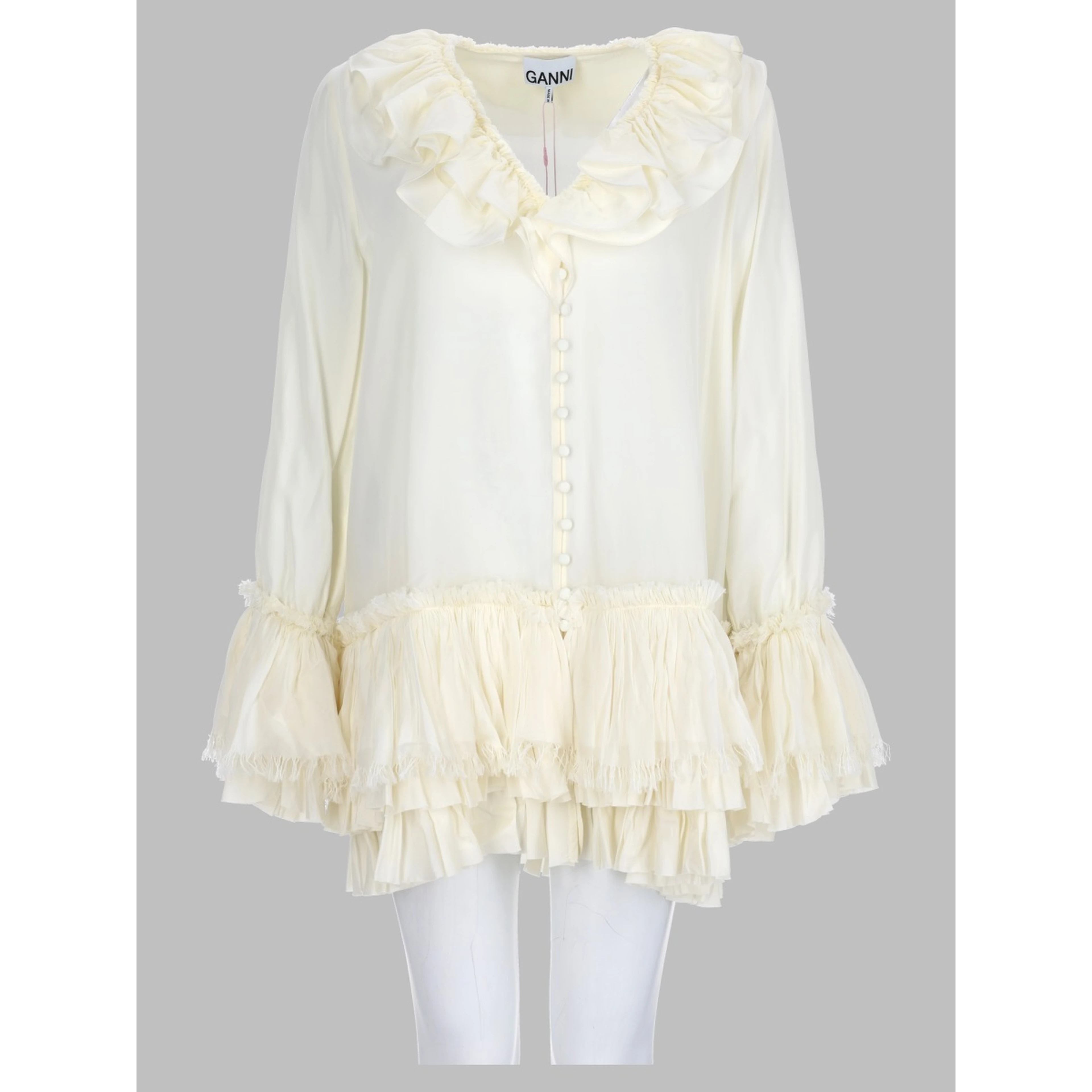 Blusa Con Balze