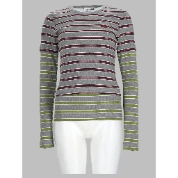 T-Shirt Layered In Cotone