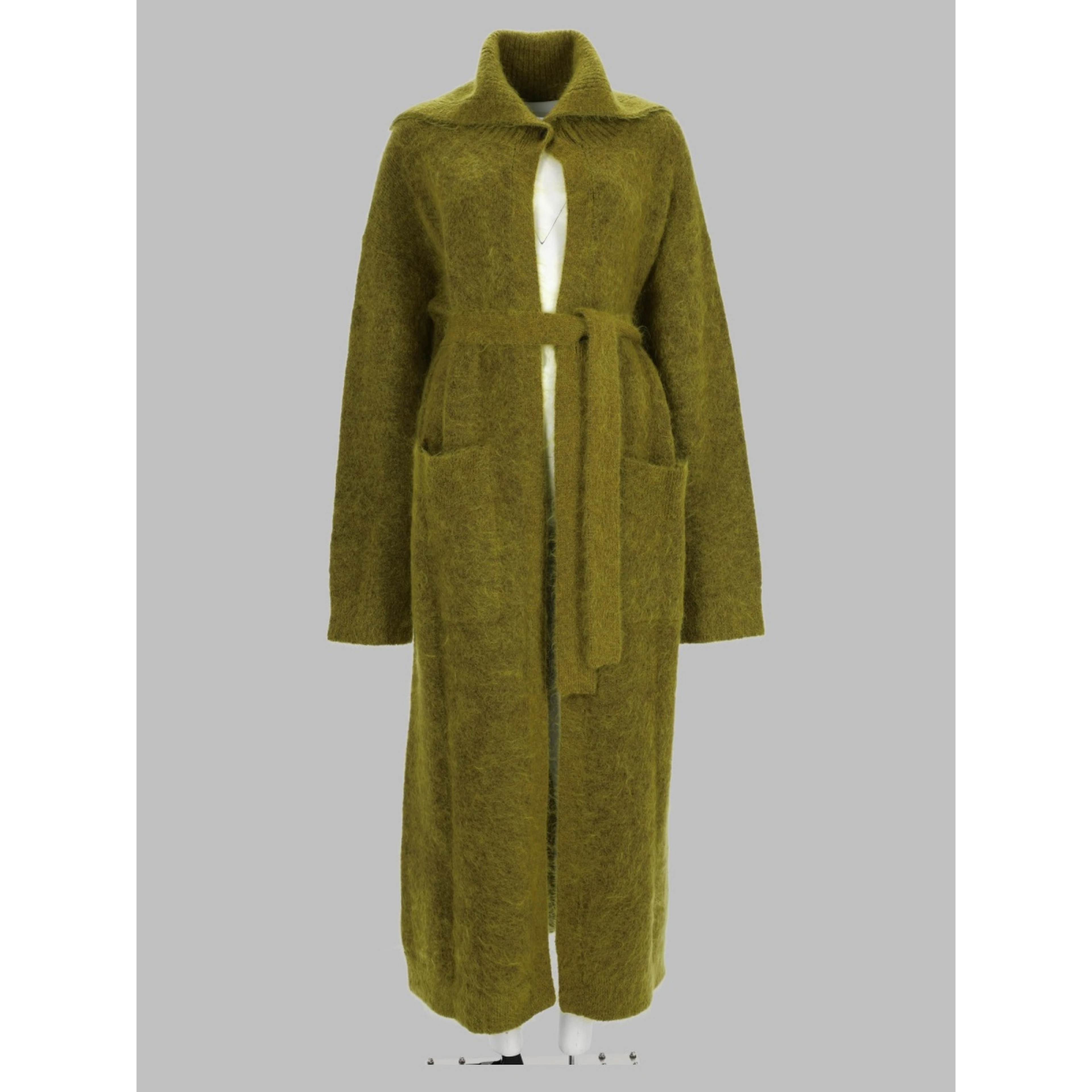 Cardigan Lungo In Lana e Mohair