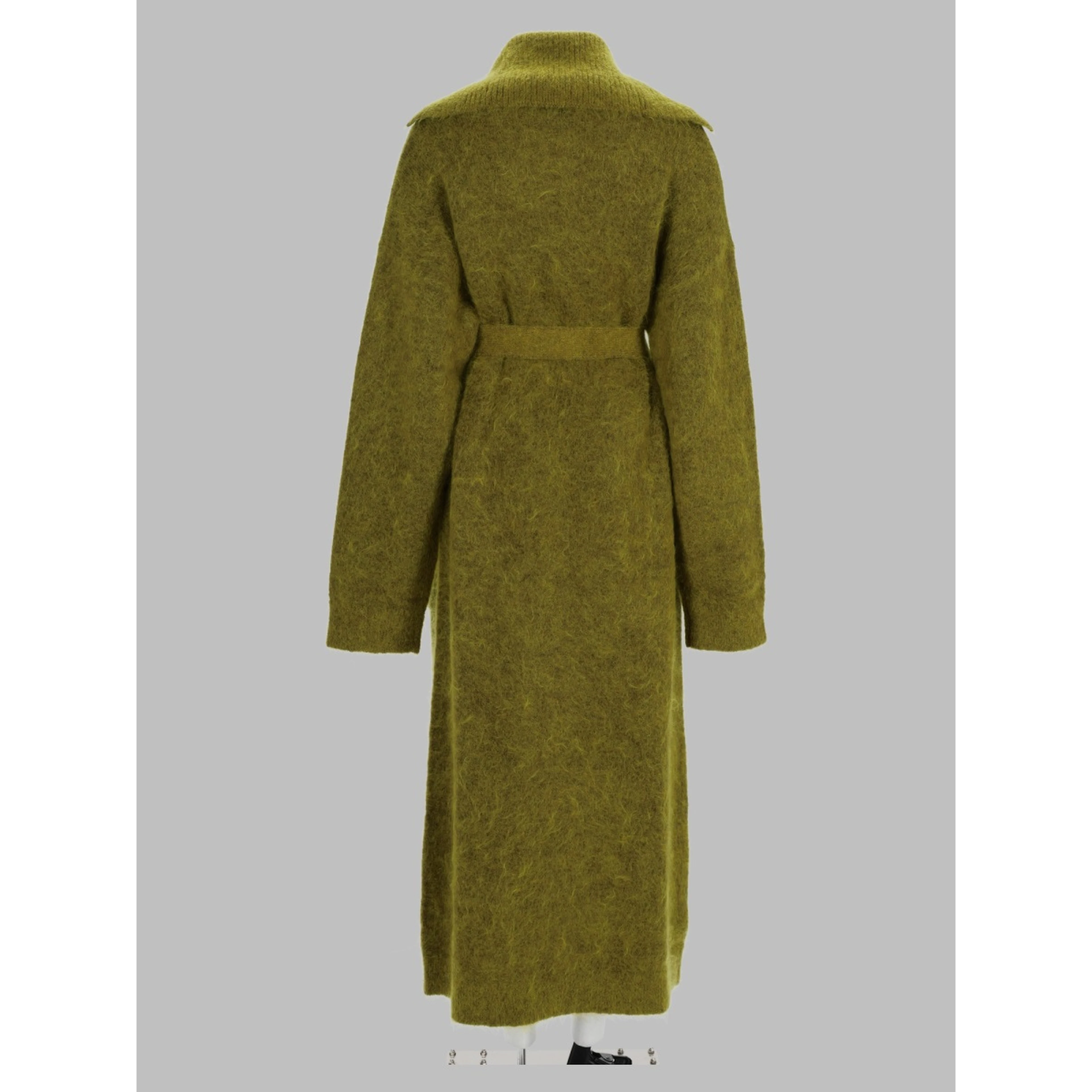 Cardigan Lungo In Lana e Mohair