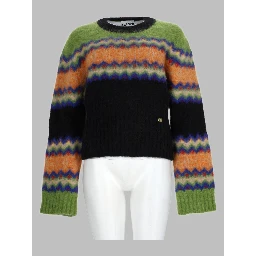 Maglia In Alpaca Con Motivo Fairisle