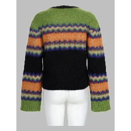 Maglia In Alpaca Con Motivo Fairisle