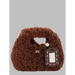 Borsa Mini Hobo in Faux Fur