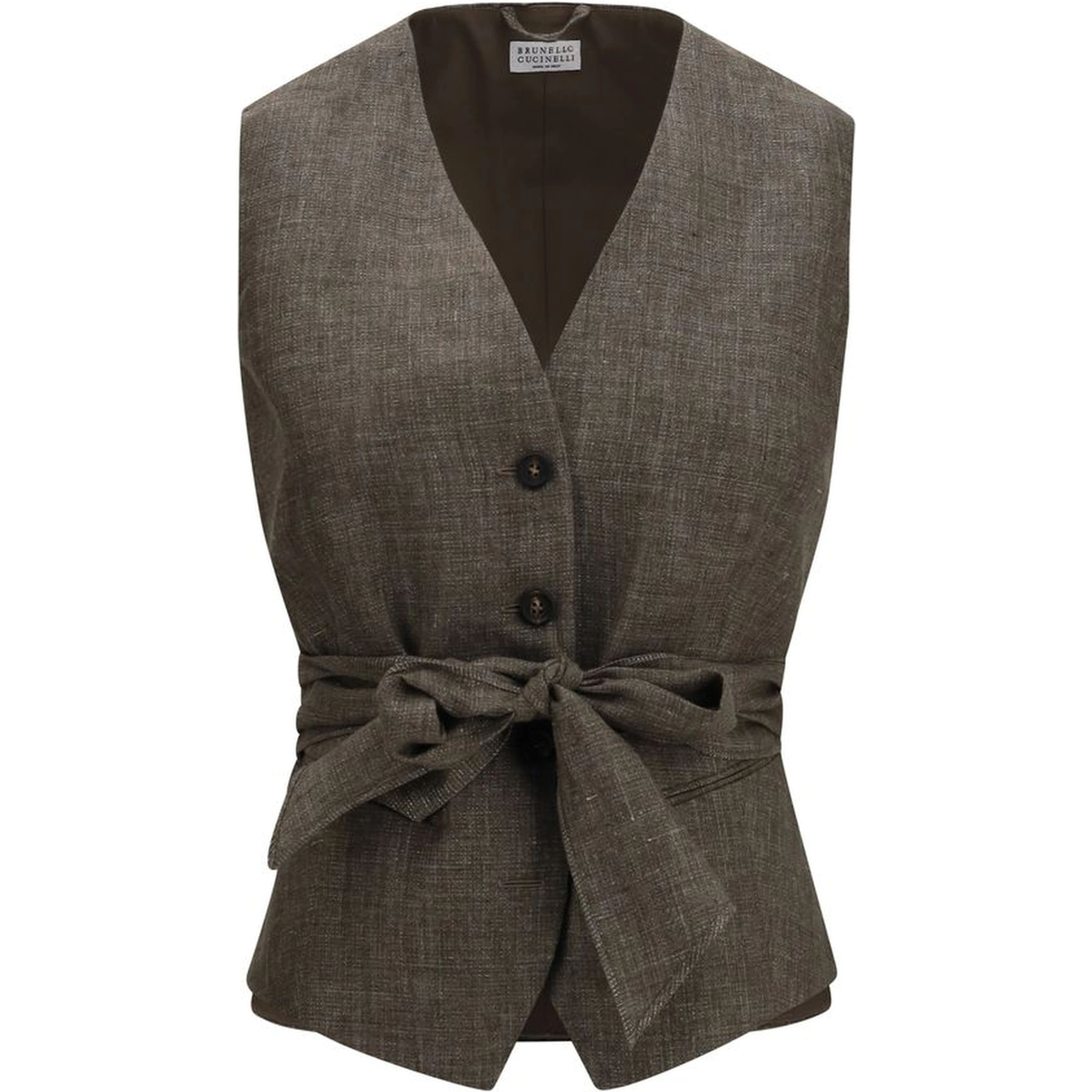 Brown Linen Blazer