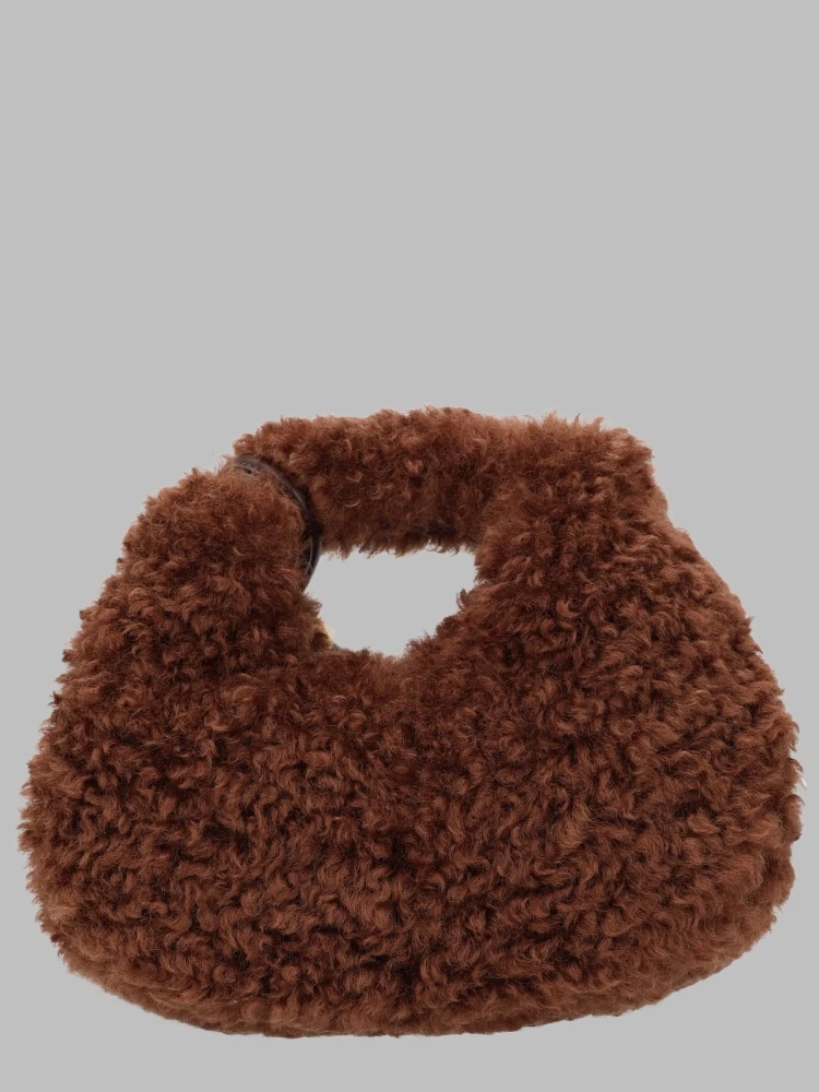 Borsa Mini Hobo in Faux Fur alternative