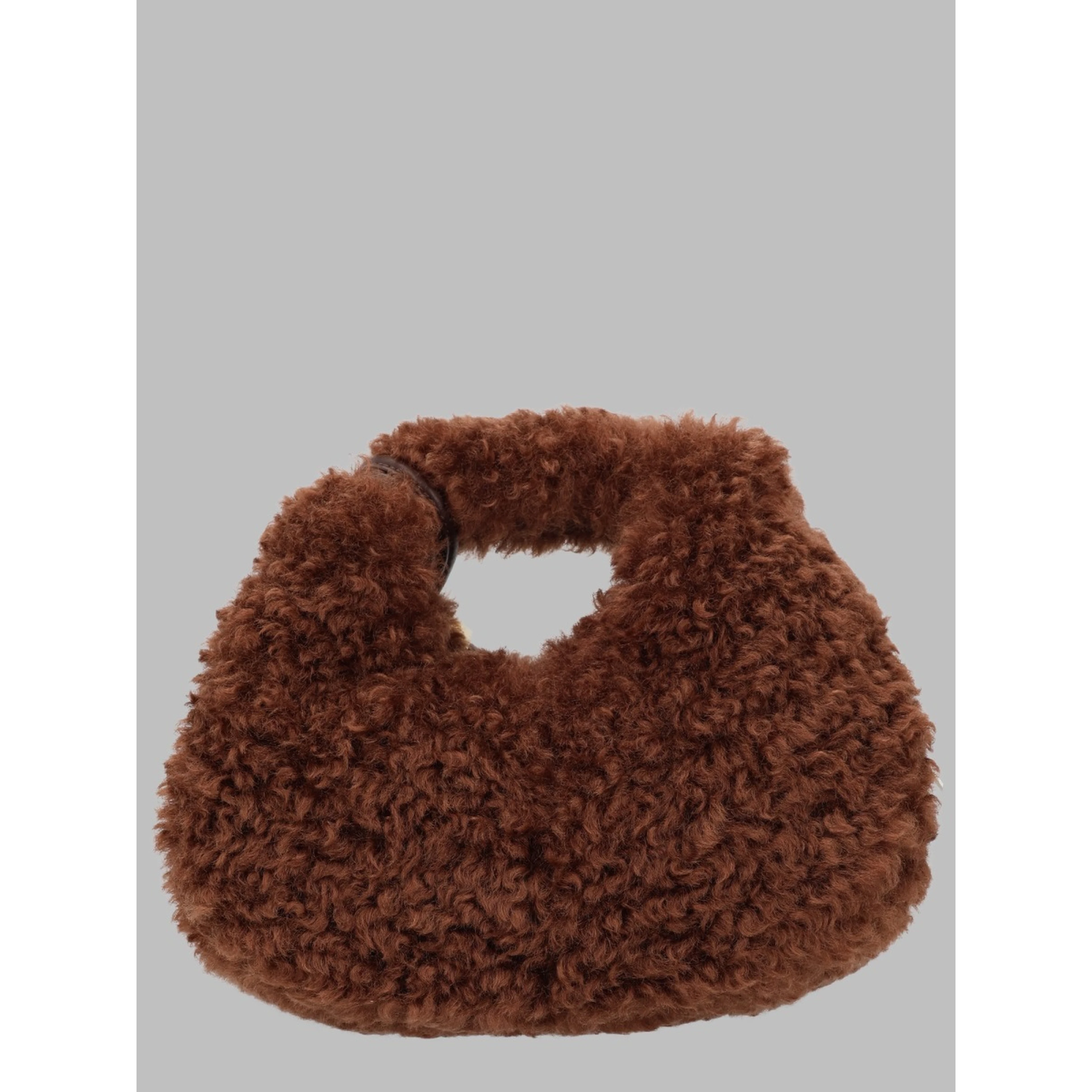 Borsa Mini Hobo in Faux Fur