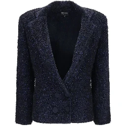 Blue Polyamide Blazer