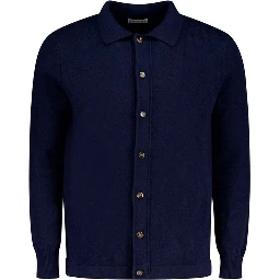 Blue Wool Cardigan