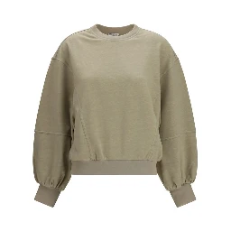 Beige Cotton Sweatshirt
