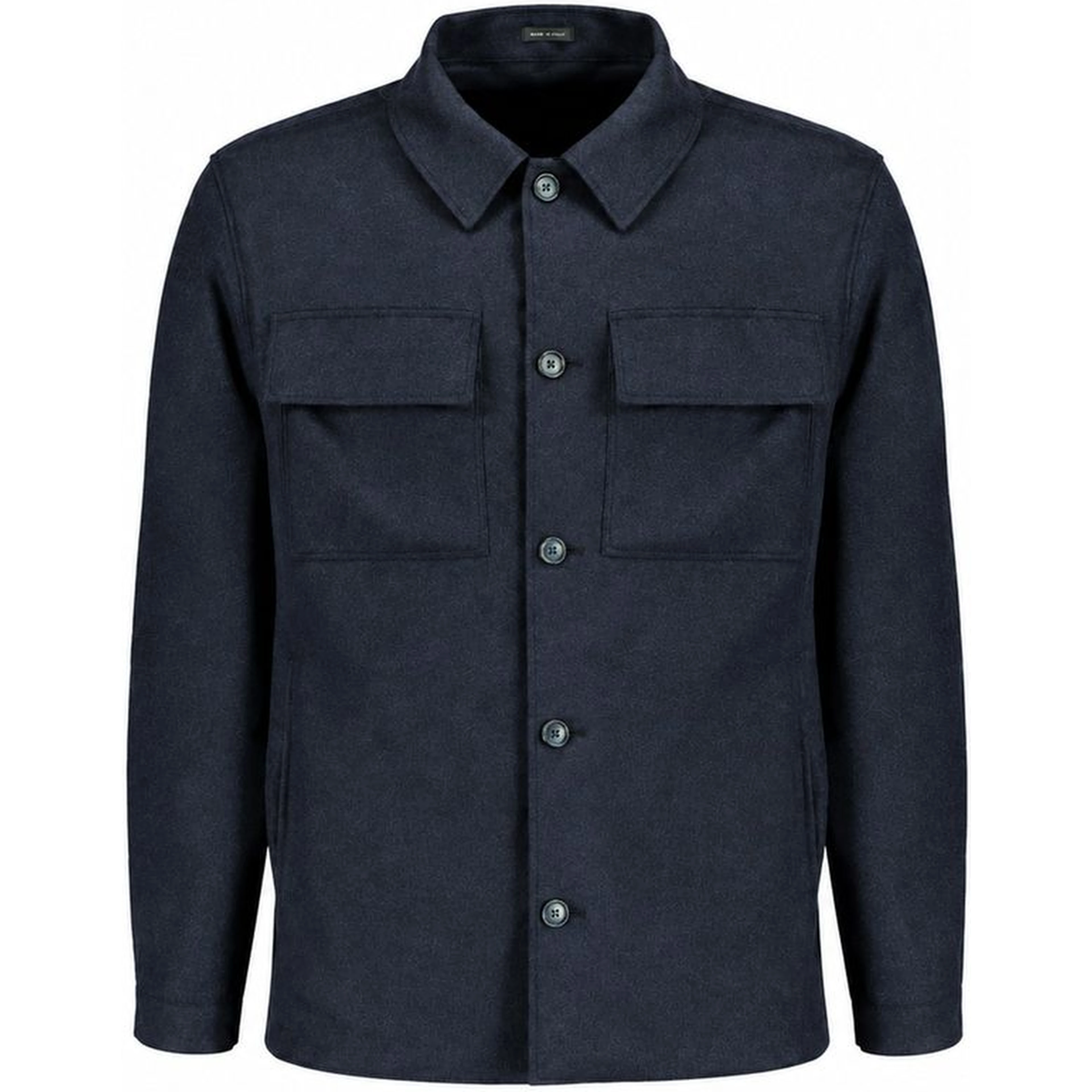 Blue Cashmere Full-Length Jacket