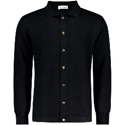 Black Wool Cardigan