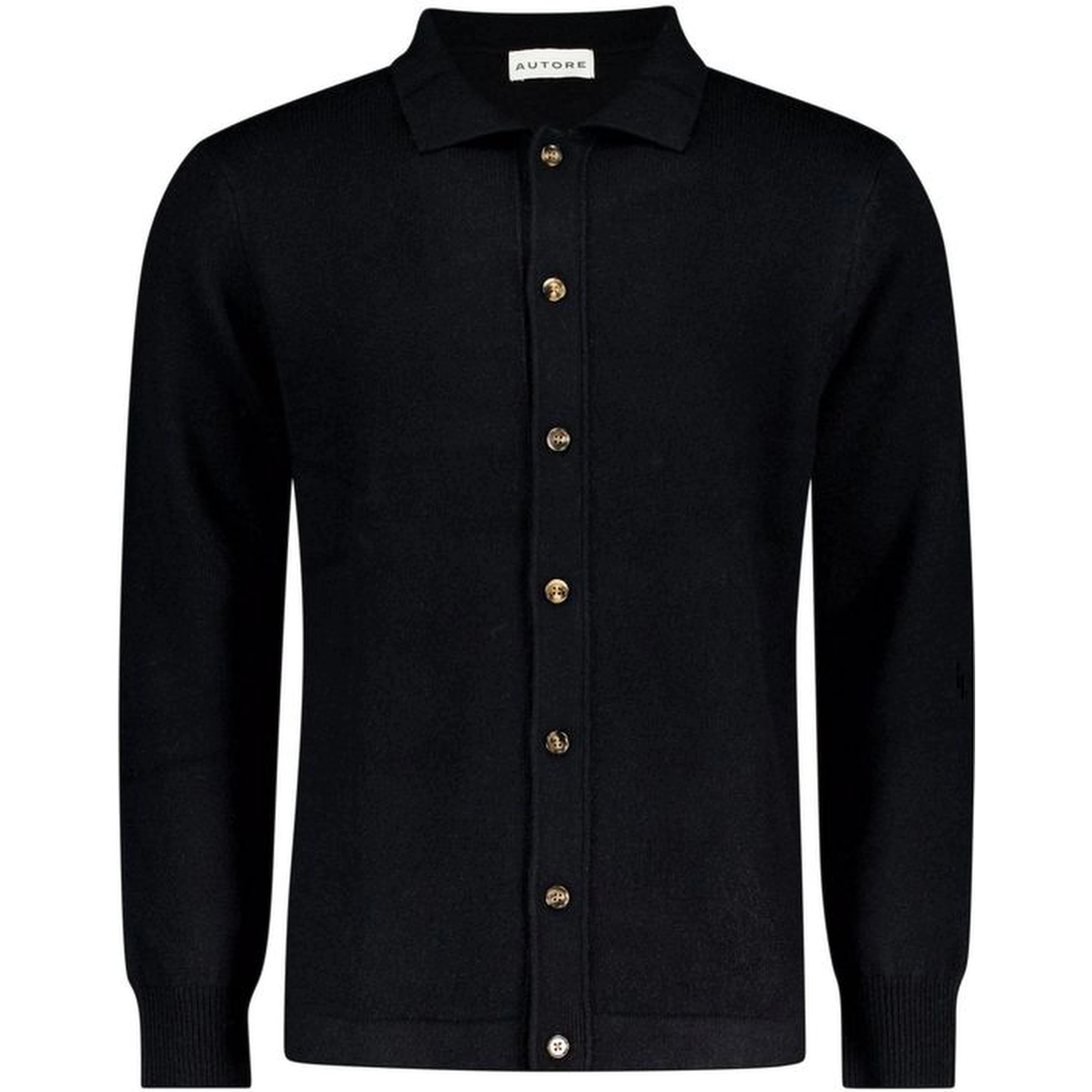 Black Wool Cardigan
