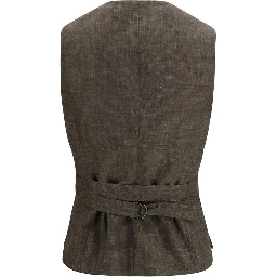 Brown Linen Blazer
