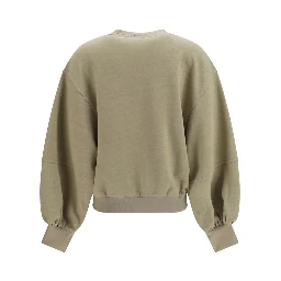 Beige Cotton Sweatshirt