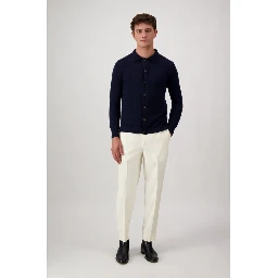 Blue Wool Cardigan