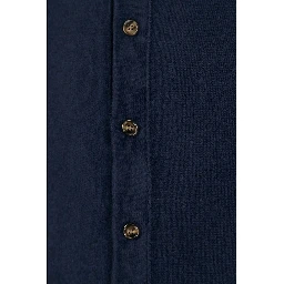 Blue Wool Cardigan