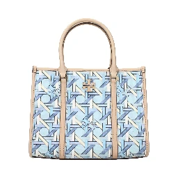 Light Blue Fabric Handbag