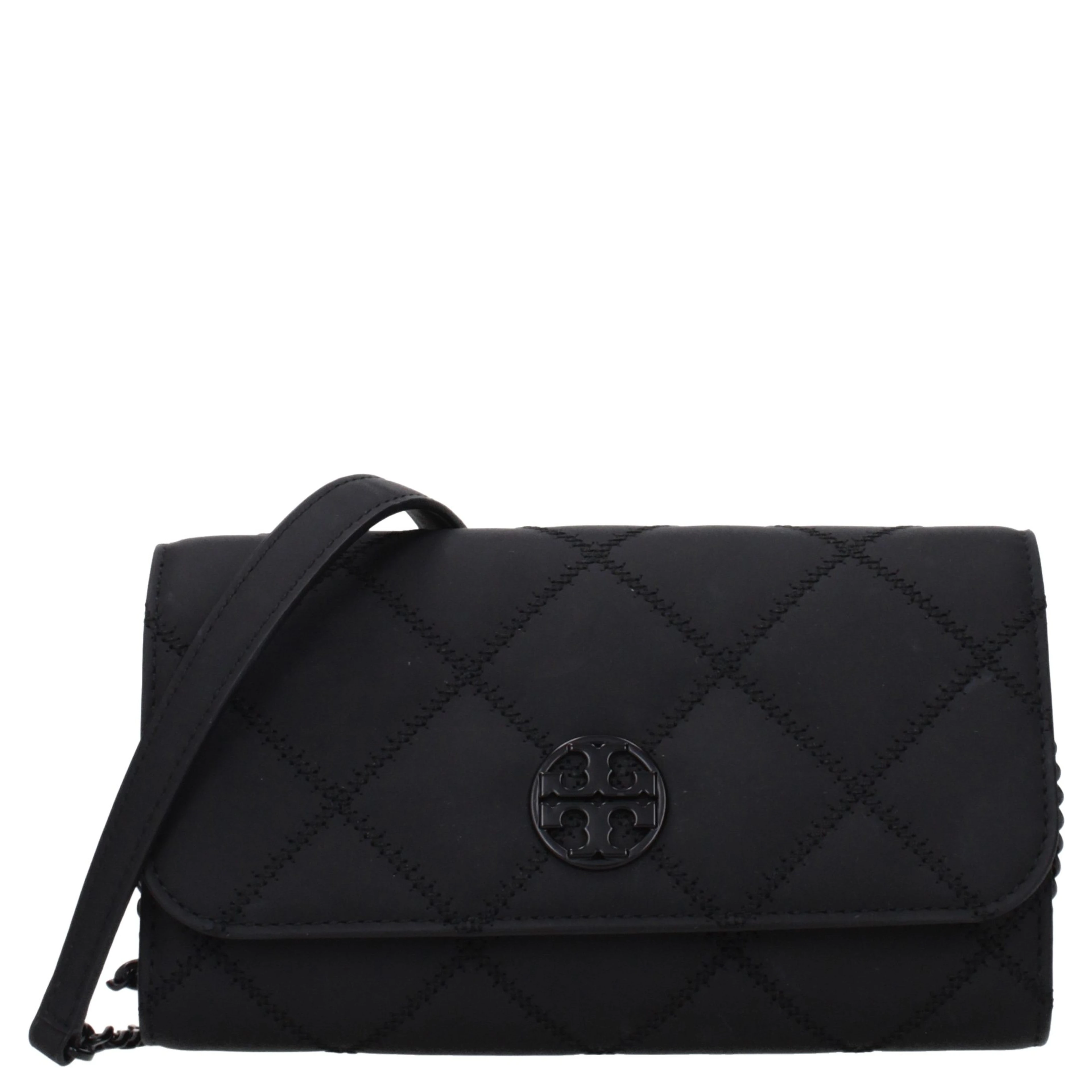 Black Leather Clutch Bag