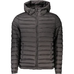 Black Polyamide Men's Jacket