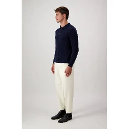 Blue Wool Cardigan