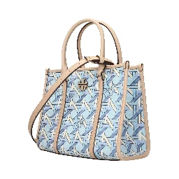 Light Blue Fabric Handbag