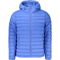 Blue Polyamide Men's Jacket