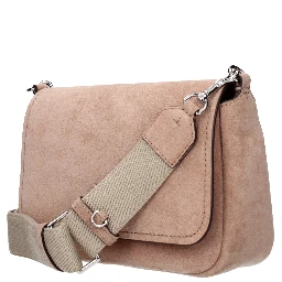 Pink Leather Crossbody Bag