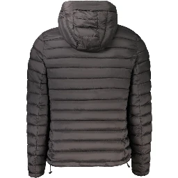 Black Polyamide Men's Jacket