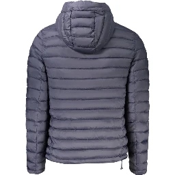 Blue Polyamide Men's Jacket