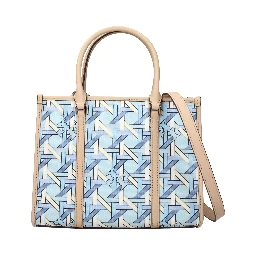 Light Blue Fabric Handbag